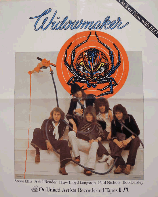 Widowmaker - Promo Poster 1976 Jet/UA Records 